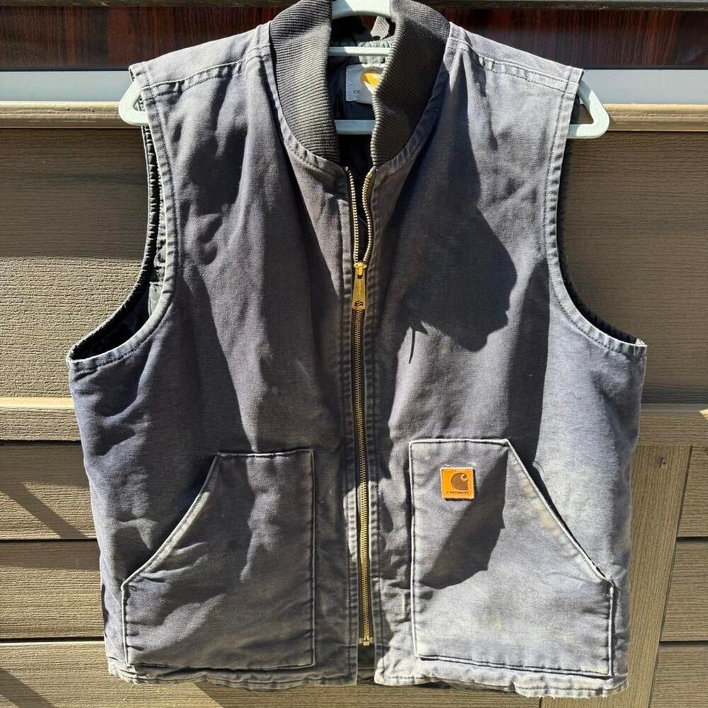 Carhartt Men's Navy and Grey Gilet